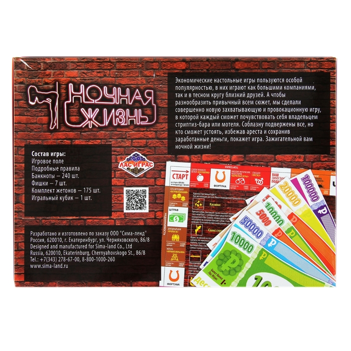 Игра экономическая бизнес мания "Ночная жизнь"