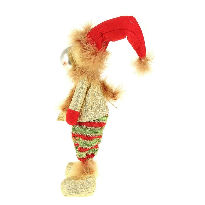 Сувенир "Обезьянка Пушок с мешком монеток" золотистый