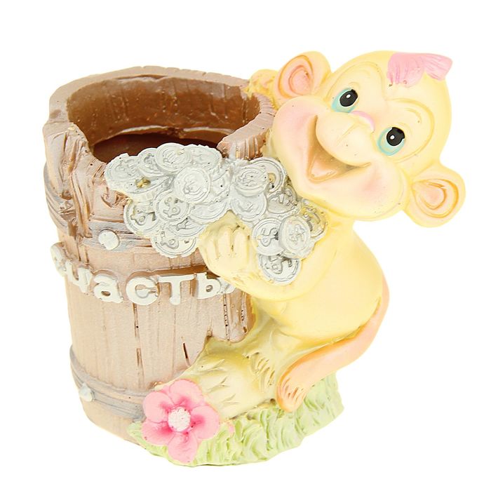 Сувенир "Обезьянка Милка "Удачи и счастья"" МИКС