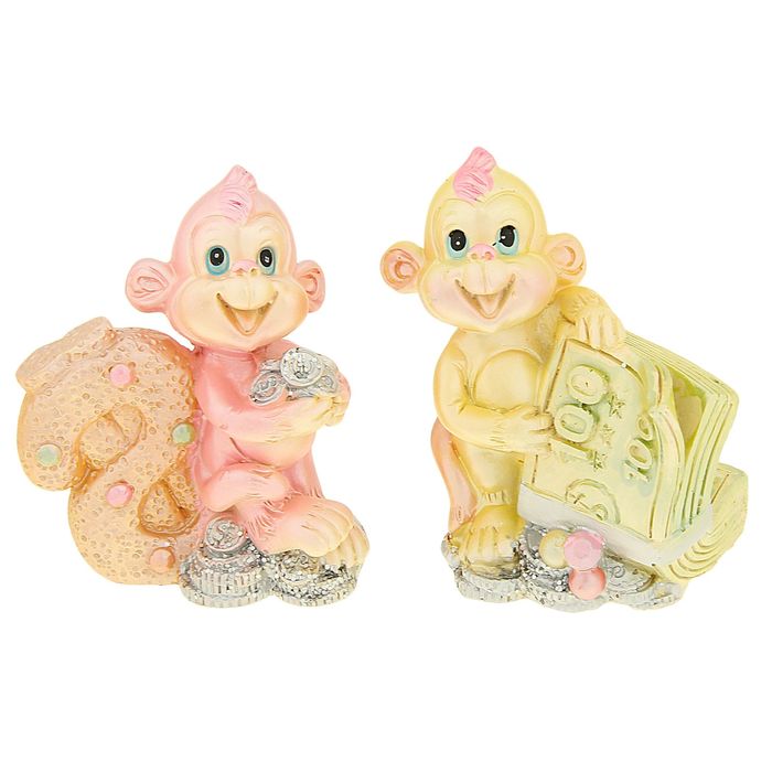 Сувенир "Обезьянка Милка "на удачу"" МИКС