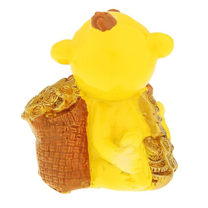 Сувенир "Обезьянка Милка с корзинкой денег"