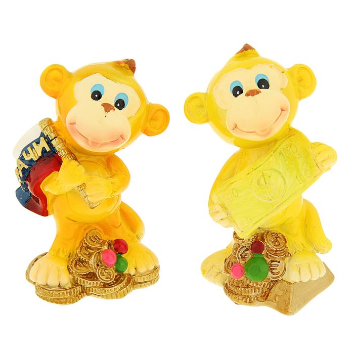 Сувенир "Обезьянка Милка удачливая" МИКС