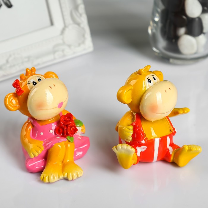 Сувенир "Обезьянка яркая" МИКС