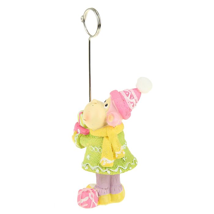 Сувенир-визитница "Обезьянка с подарком"