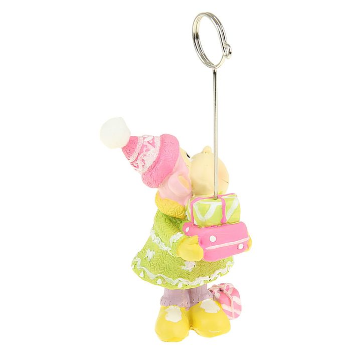 Сувенир-визитница "Обезьянка с подарком"