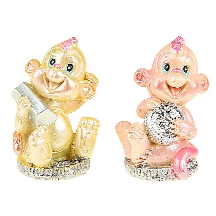 Сувенир "Обезьянка Милка с богатством" МИКС