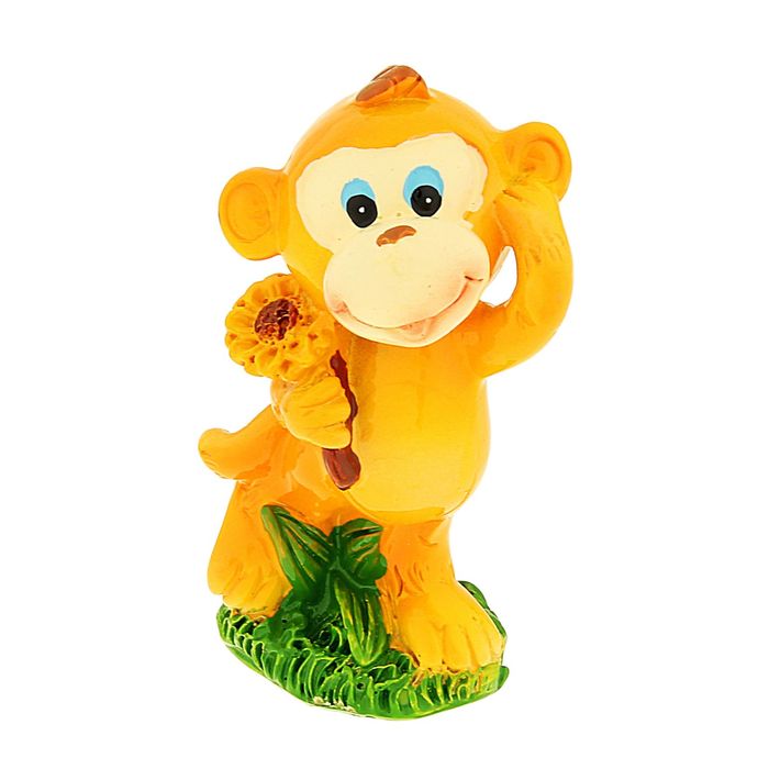 Сувенир "Обезьянка Милка с цветами" МИКС
