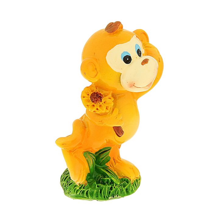 Сувенир "Обезьянка Милка с цветами" МИКС