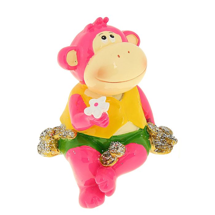 Сувенир "Обезьянка милашечка на монетках" МИКС