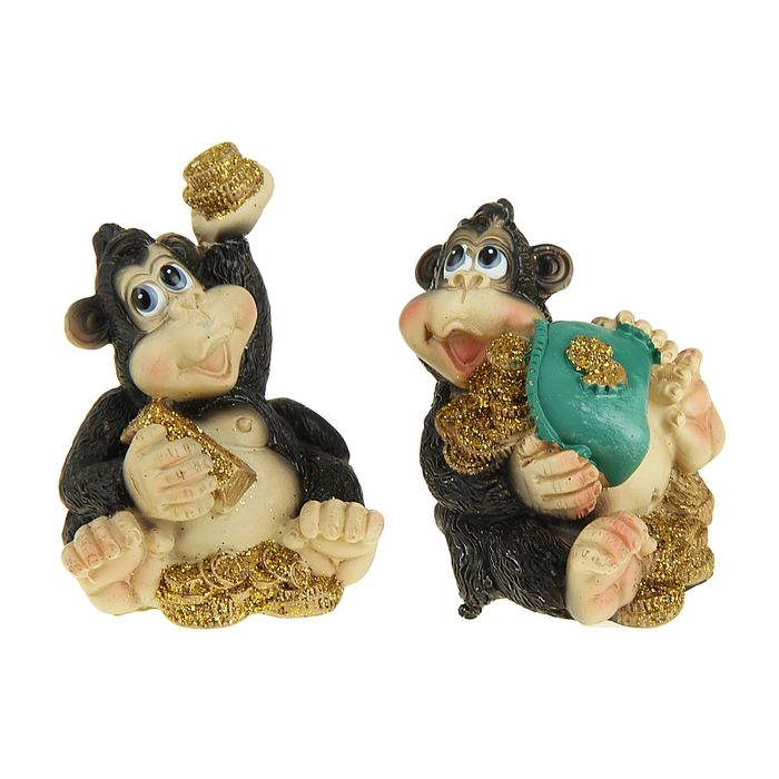 Сувенир "Славная обезьянка с богатством" МИКС