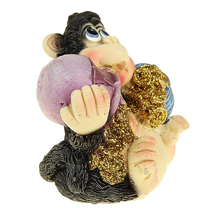 Сувенир "Славная обезьянка с мешками золота" МИКС