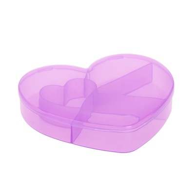 Бокс для хранения "Сердце", 5 отделений, цвет МИКС