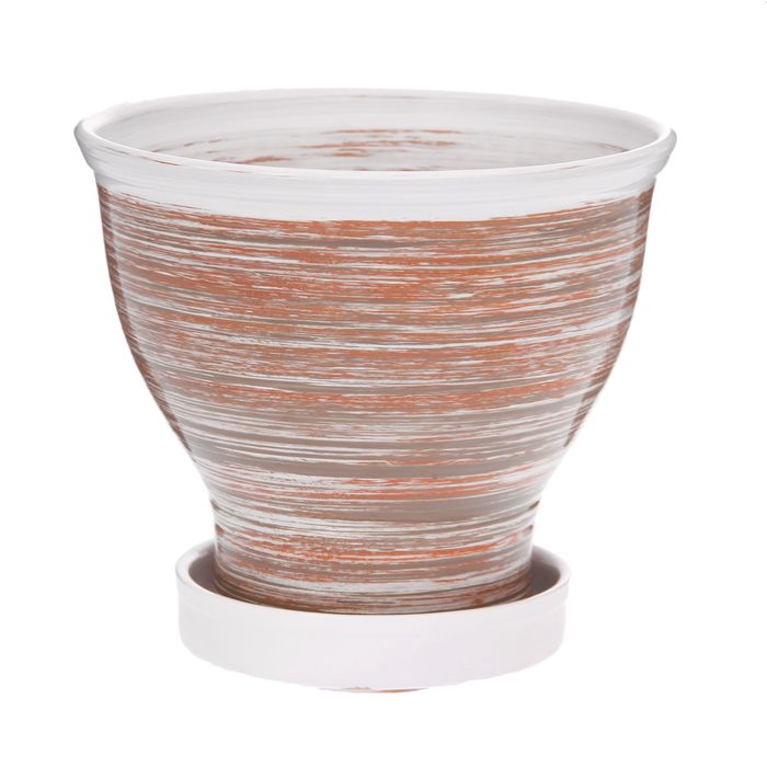 Кашпо "Мари" коричневое 2 л