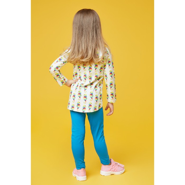 Легинсы для девочки, рост 122 см (7 лет), цвет бирюза