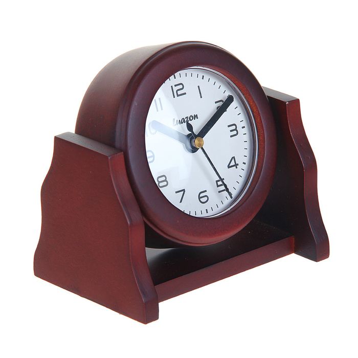 Часы "Дерево, Круг" на вращающейся подставке, сосна