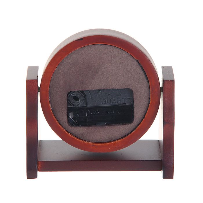 Часы "Дерево, Круг" на вращающейся подставке, сосна