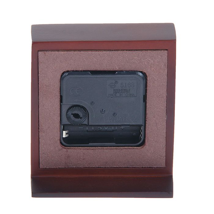 Часы настольные серии Дерево. Квадрат под наклоном 11*12,5см сосна