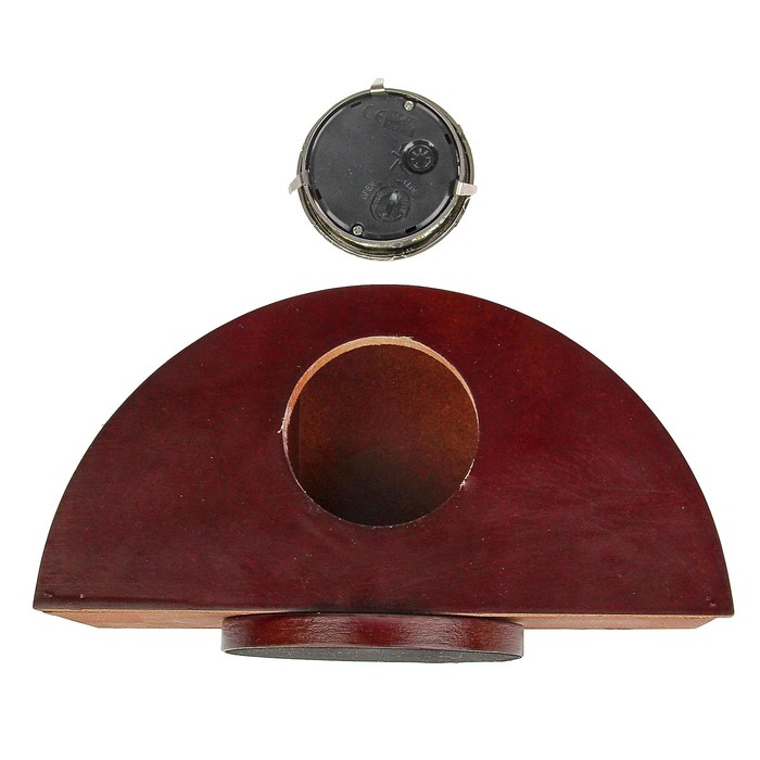 Набор настольный «Красное дерево»: часы, фоторамка, подставки для ручек