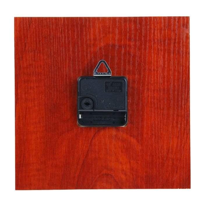 Часы настенные квадратные "Серия Дерево. Фантазийные", 20,5 × 20,5 см, на циферблате узоры, персиковые