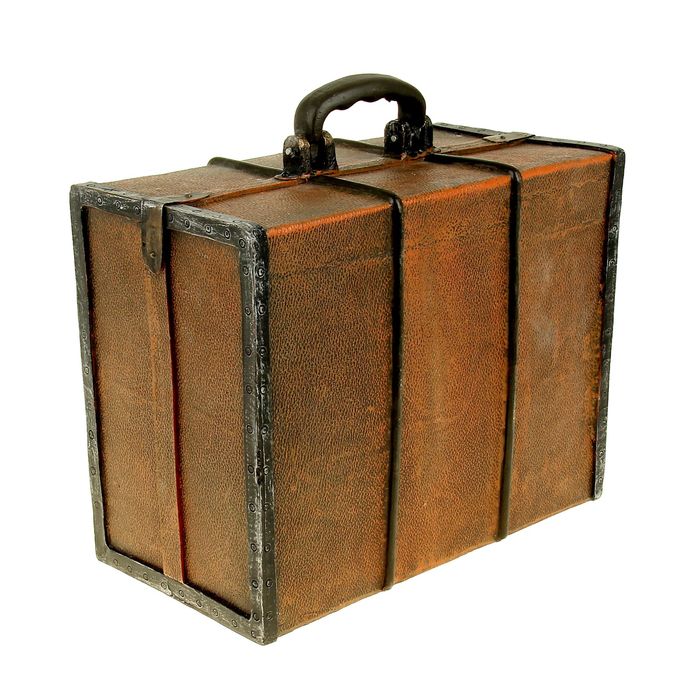 Сувенир "Чемодан новогодний" музыкальный, световой, движущийся