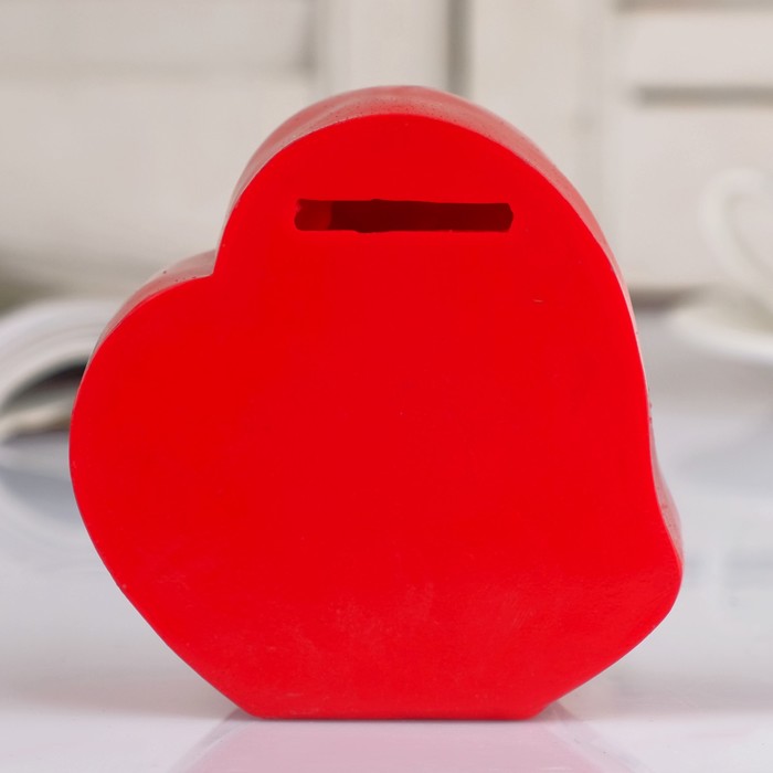 Копилка "Сердце со спаниельчиками"