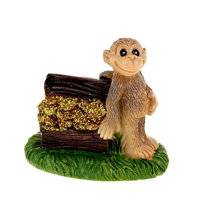 Сувенир "Обезьянка с кладом" МИКС