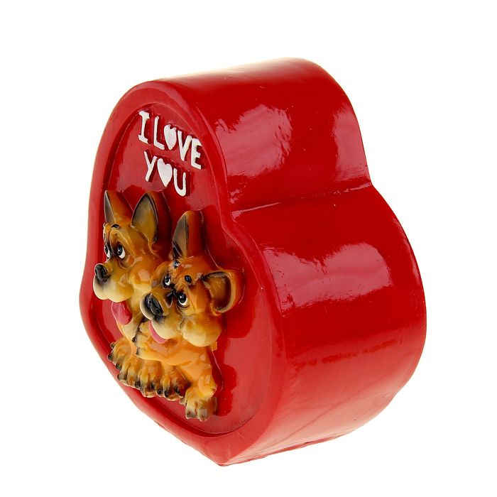 Копилка "Сердце с овчарками"