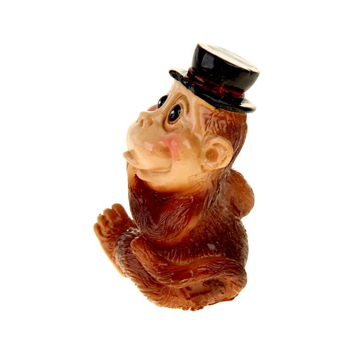 Сувенир "Обезьянка в шляпе/кепке" МИКС