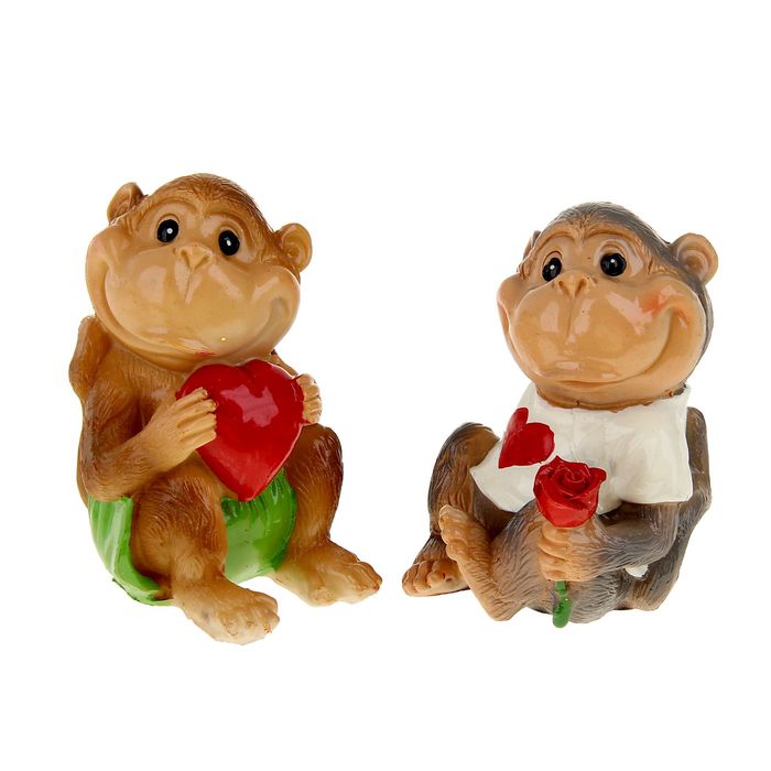 Сувенир "Романтичная мартышка" МИКС