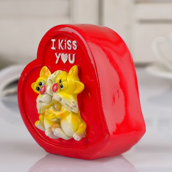 Копилка "Сердце с котятами"