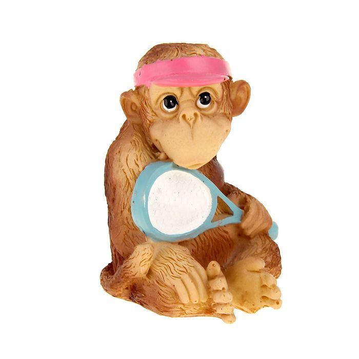 Сувенир "Обезьянка теннисист, футболист" МИКС