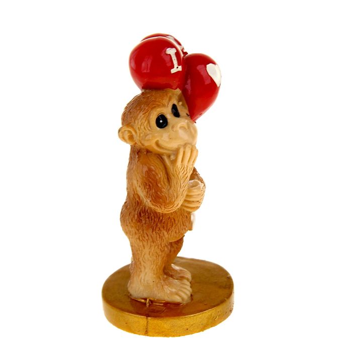 Сувенир "Обезьянка с шариками/подарком" МИКС