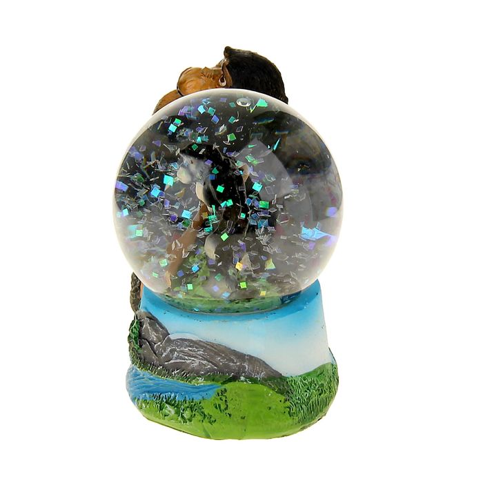 Сувенир шар водяной "Обезьянки"