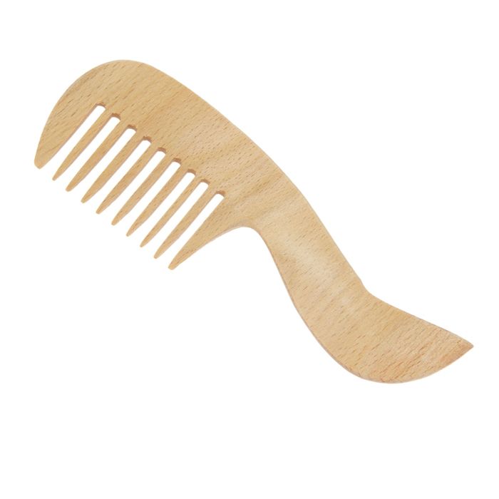 Расчёска деревянная "Эко", с широкими зубцами