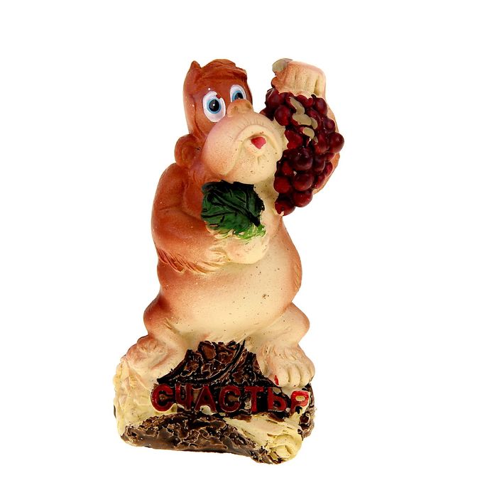 Сувенир "Обезьянка на бревне" МИКС