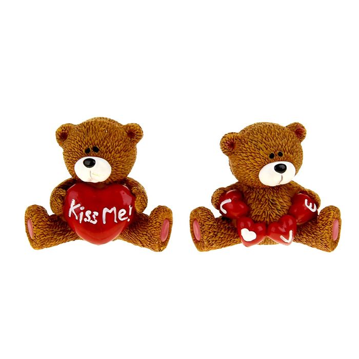 Сувенир "Мишутка сердечный" МИКС