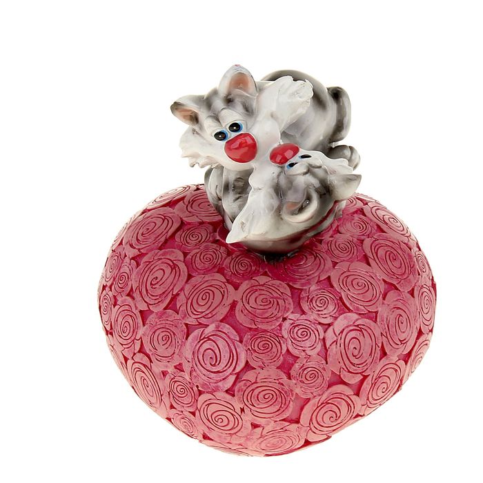 Копилка "Поцелуйчик котята на сердце"