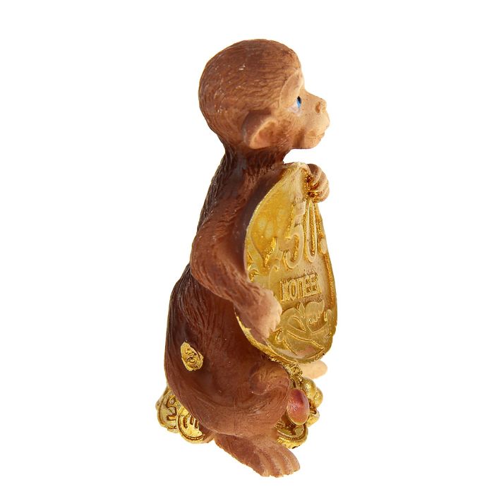 Сувенир "Кроха обезьянка с рублём" МИКС