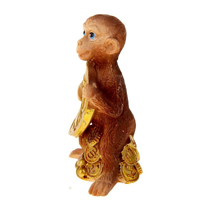 Сувенир "Кроха обезьянка с рублём" МИКС