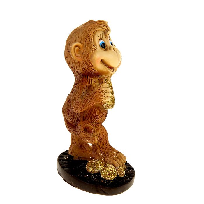 Сувенир "Мартышка кокетка с деньгами" МИКС