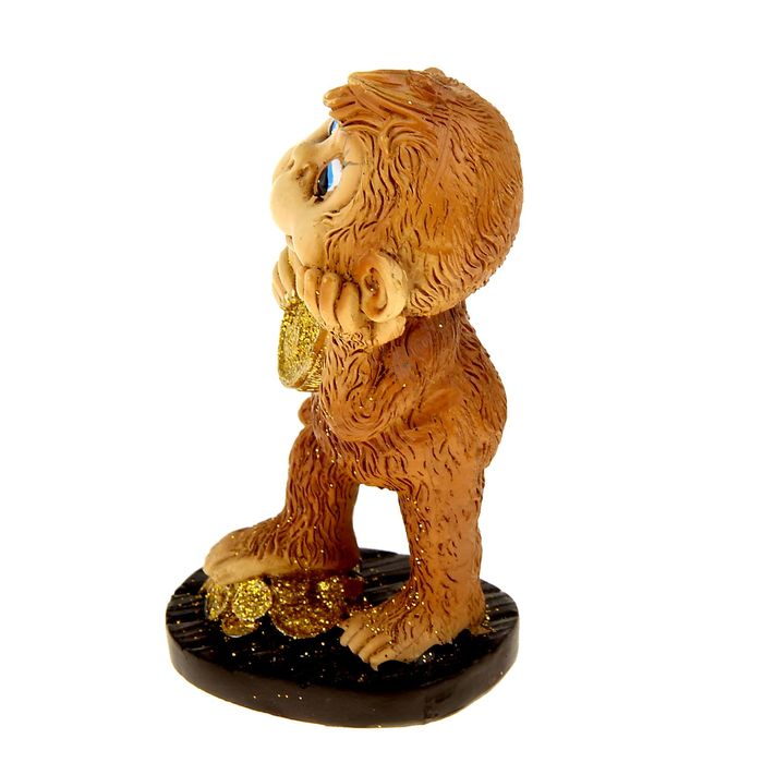 Сувенир "Мартышка кокетка с деньгами" МИКС