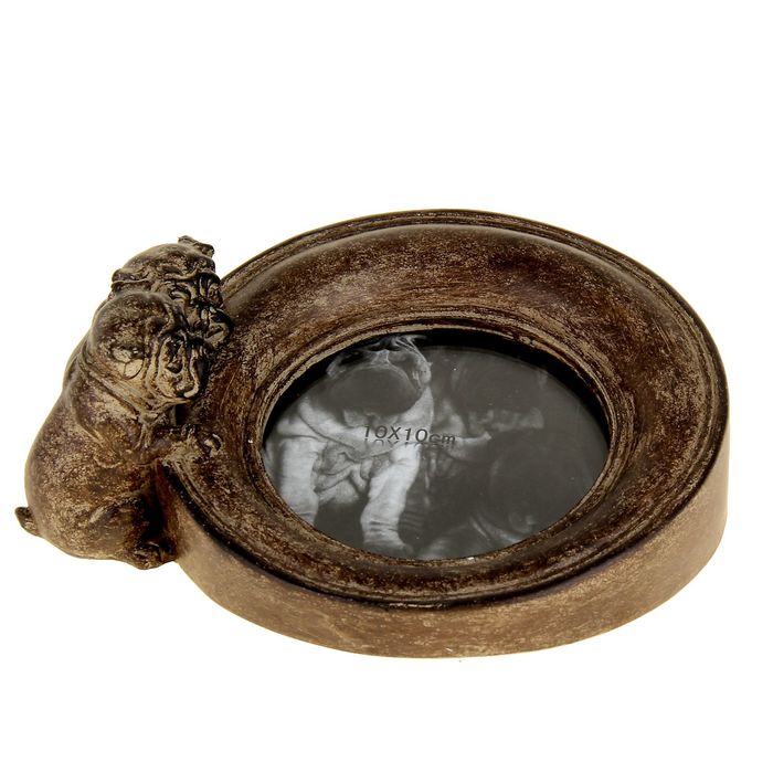 Сувенир "Щенята" с фоторамкой 10х10 см