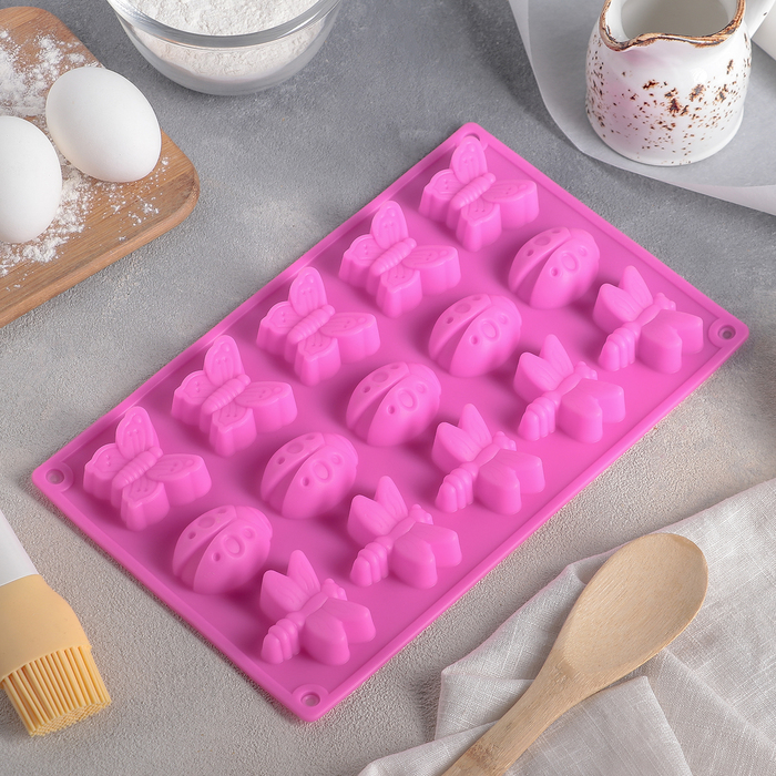 Форма для выпечки "Пыльца", 15 ячеек, цвета МИКС