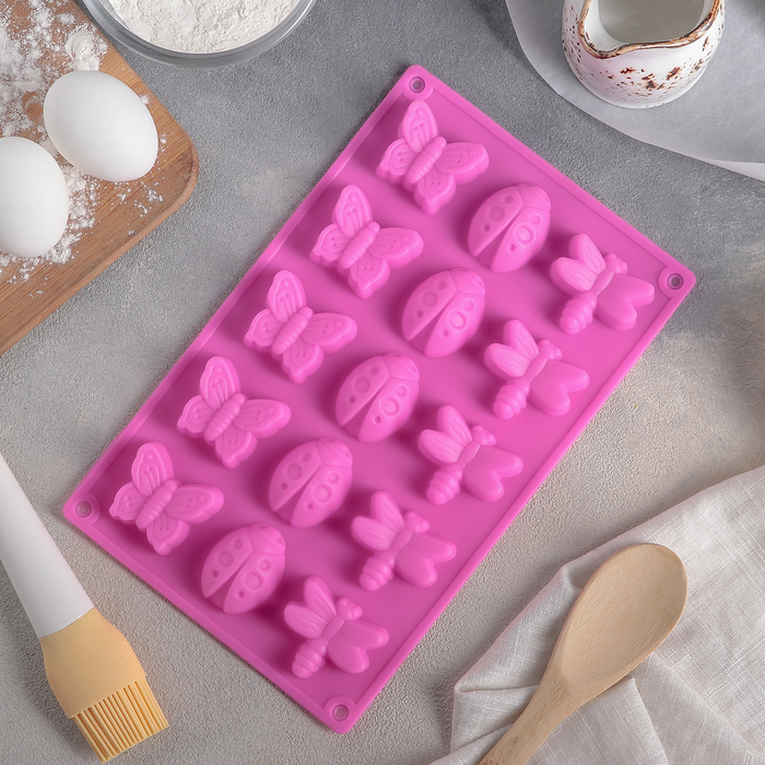 Форма для выпечки "Пыльца", 15 ячеек, цвета МИКС