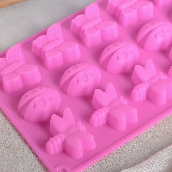 Форма для выпечки "Пыльца", 15 ячеек, цвета МИКС