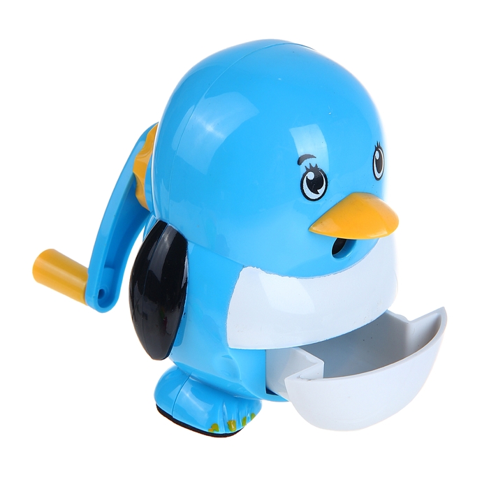 Точилка механическая с контейнером МИКС Пингвиненок