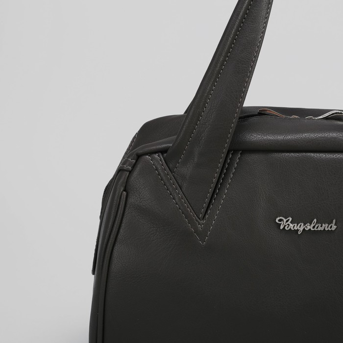 Сумка женская на молнии, 1 отделение, 1 наружный карман, цвет серый