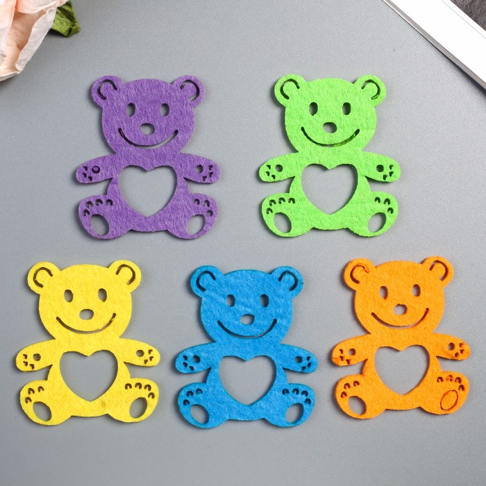 Декор для творчества "Мишки" (набор 5 шт)
