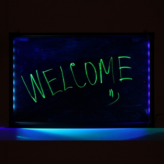 Доска светодиодная 40 х 60 см, под фломастер, LED, 220V