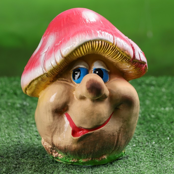 Садовая фигура "Гриб мухомор-мультяшка"